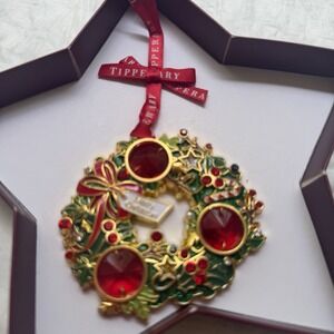 Tipperary Gems Wreath Christmas Tree Ornament made in Ireland  new in box